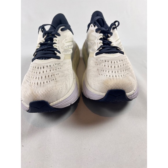 Hoka Arahi 5 Womens Running Shoes White Blue Stability Sneakers SZ 9D - Picture 9 of 13